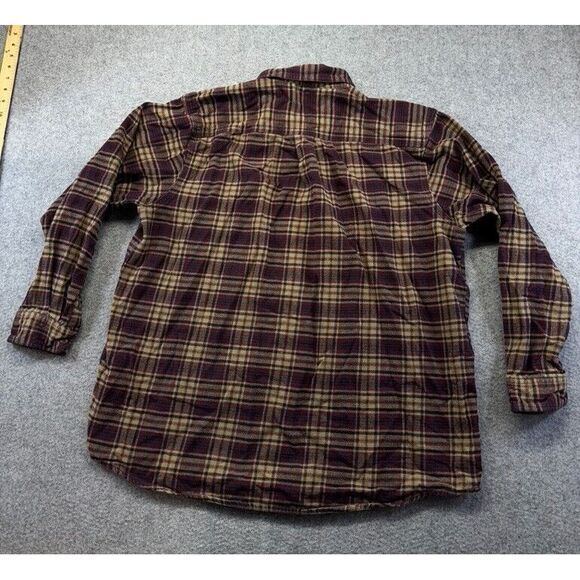 Carhartt Plaid Mens Button Down Long Sleeve Shirt Size XXL 2XL 100124‎ PRT - Picture 8 of 9